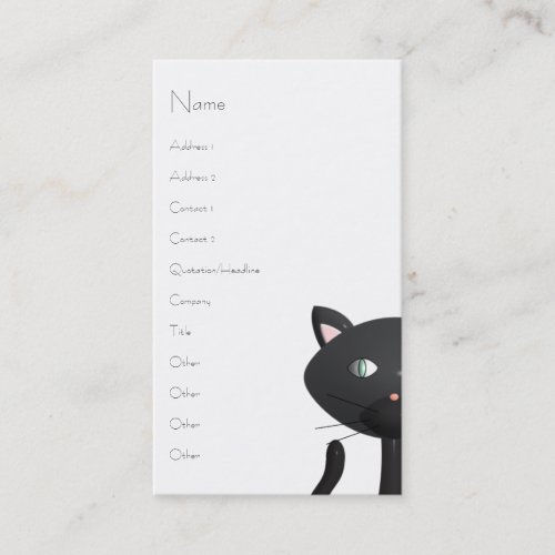 Kitty in Paris Business Card Templates