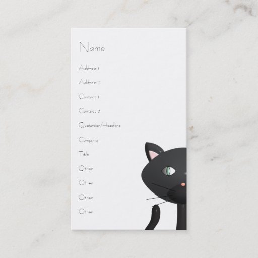 Customizable Kitty in Paris Business Card Templates