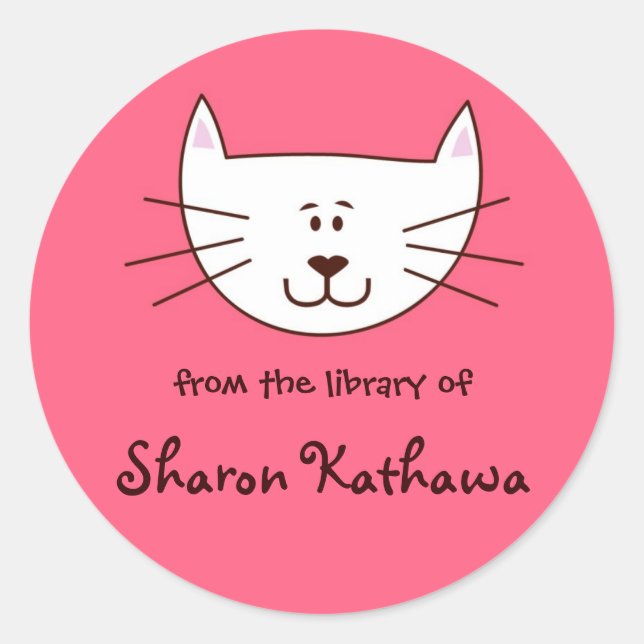 Kitty in Pink bookplates (Front)