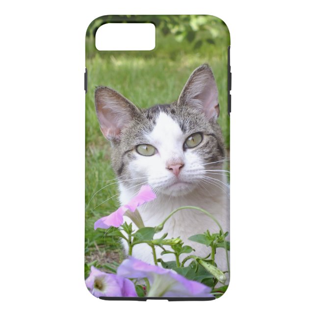 Kitty in the Flowers iPhone 7 Plus Case (Back)