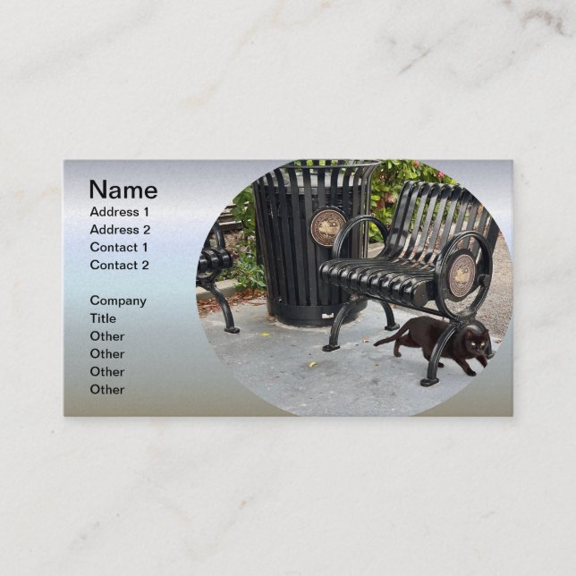 Kitty in The Park Business Card (Front)