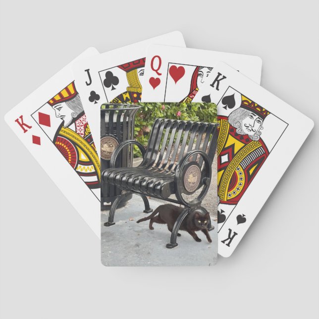 Kitty in The Park Poker Cards (Back)