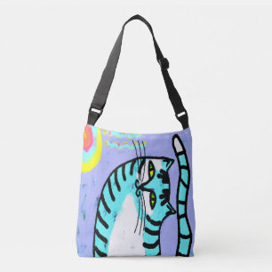 Kitty in the Sunshine Abstract Art Tote Bag