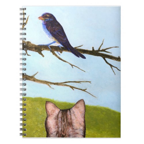 Kitty in the Window Spiral Photo Notebook