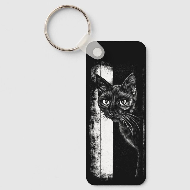 Kitty Inside Keychain (Front)