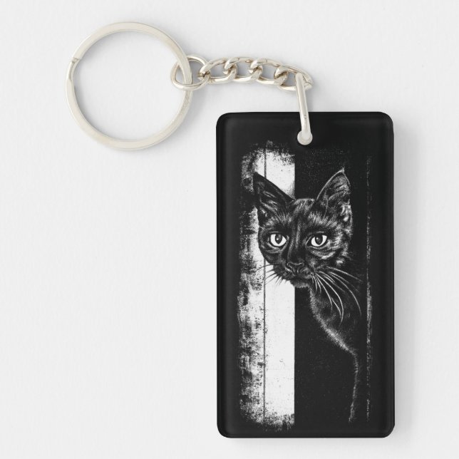 Kitty Inside Keychain (Front)