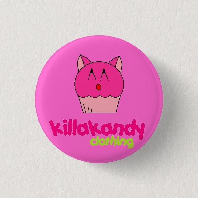 Kitty Kat Badge :) Pinback Button (Front)