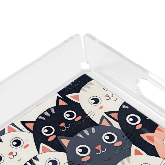 Kitty Kat Kaleidoscope Acrylic Tray