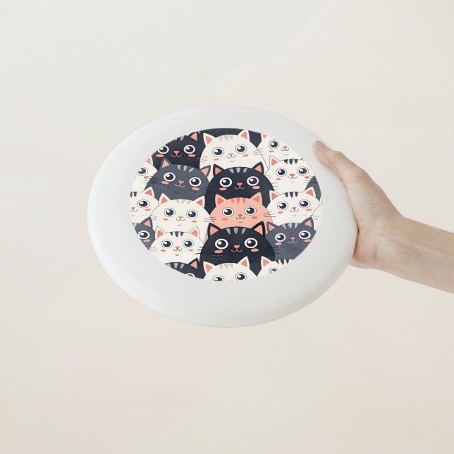 Kitty Kat Kaleidoscope Wham-O Frisbee (In Hand)