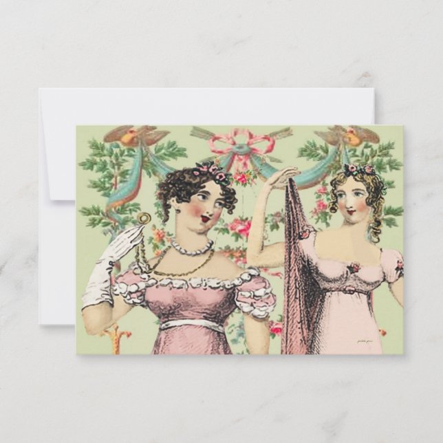 Kitty Kelly Jane Austen Thank You or Save the Date (Front)