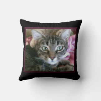 Kitty Kendra Throw Pillow