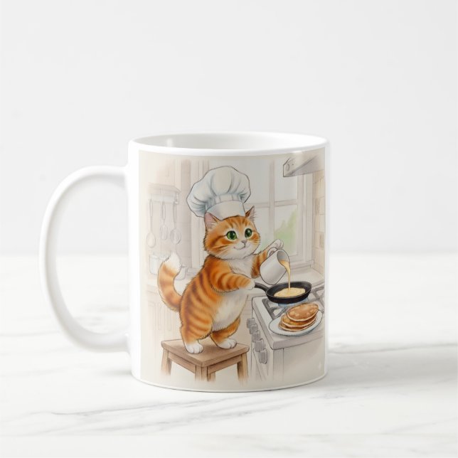 Kitty Kitchen, Stickers Coffee Mug (Left)