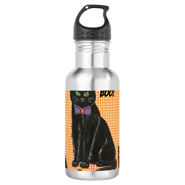 Kitty, Kitty, Kitty Pillow Stainless Steel Water Bottle (Front)