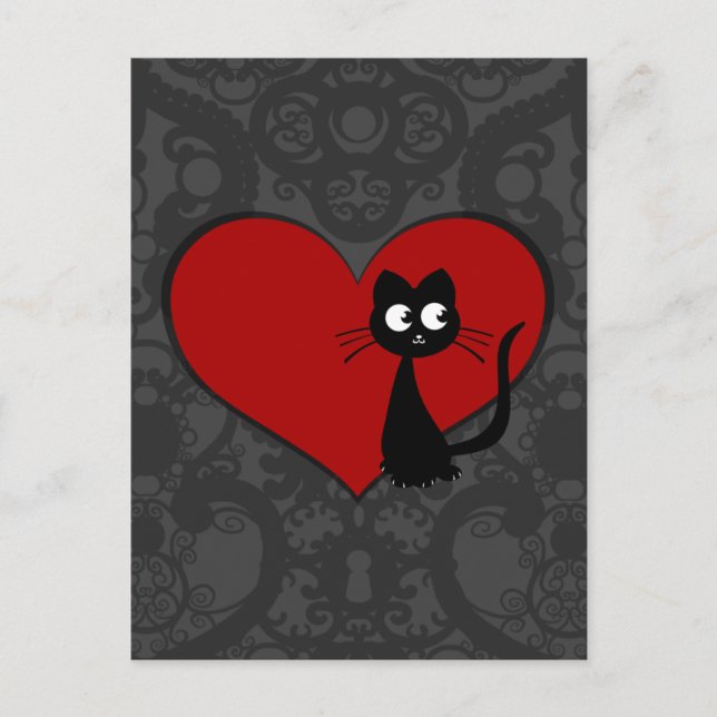 Kitty Kuro Love II Postcard (Front)