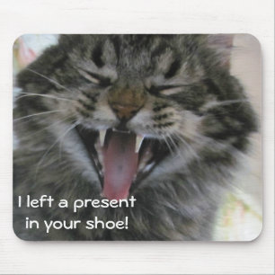 Kitty Left a Present In Your Shoe Mouse Pad