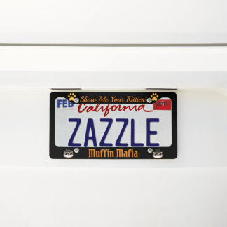 kitty license plate frame