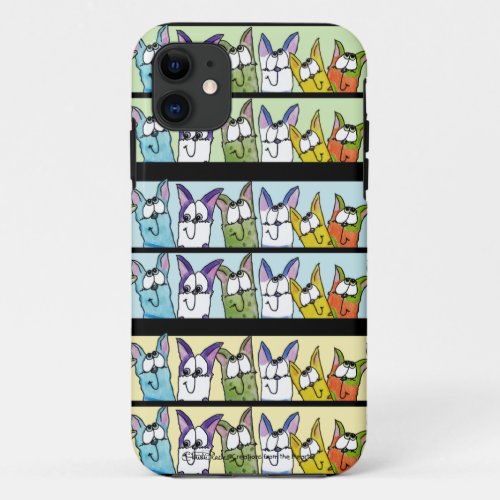 Kitty Lineup_Colorful Cats iPhone 11 Case