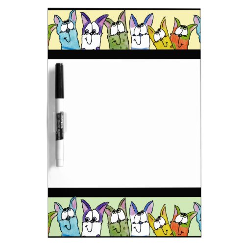 Kitty Lineup_Colorful Cats Dry Erase Board