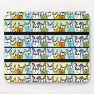 Kitty Lineup-Colorful Cats Mouse Pad