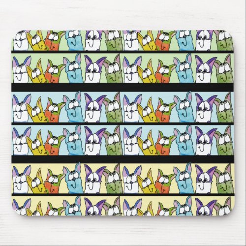 Kitty Lineup_Colorful Cats Mouse Pad