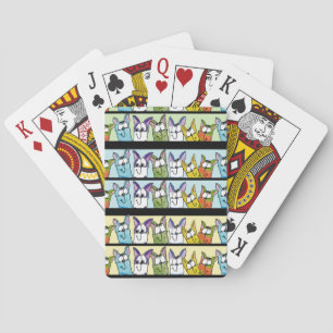 Kitty Lineup-Colorful Cats Poker Cards