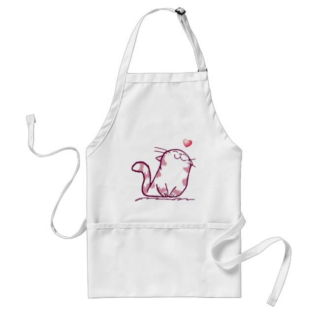 Kitty Love Adult Apron (Front)