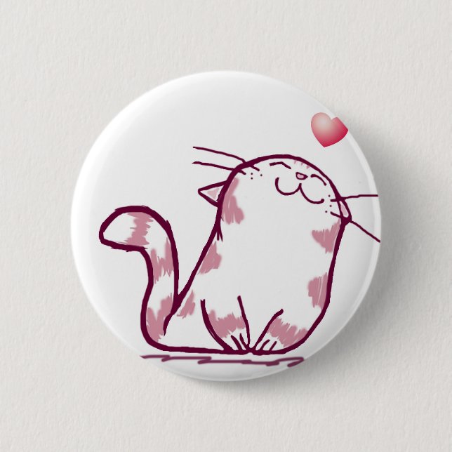 Kitty Love Button (Front)