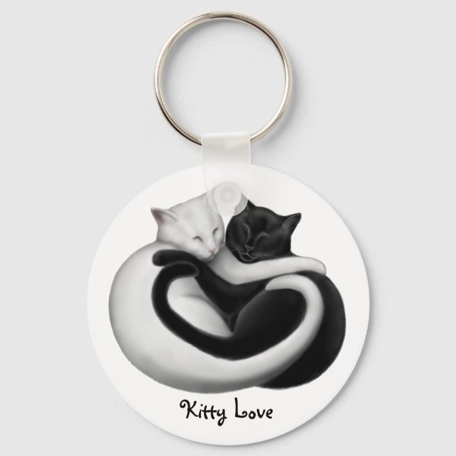 Kitty Love Cat Keychain (Front)