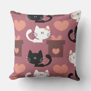 Kitty Love Decorative Pillow
