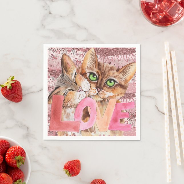 Kitty Love  Napkins (Insitu)