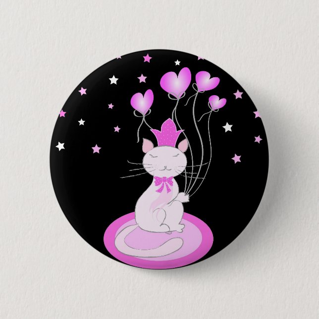 Kitty love - Pin Button (Front)