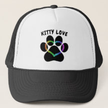 Kitty Love Rainbow Heart