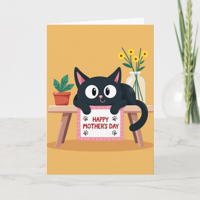 Kitty Loves Mom Card (Front)
