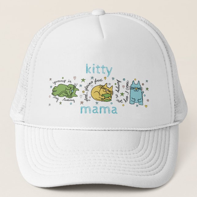 Kitty Mama Trucker Hat (Front)