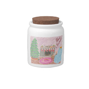 Kitty-mas Mischief (chrismas) Candy Jar
