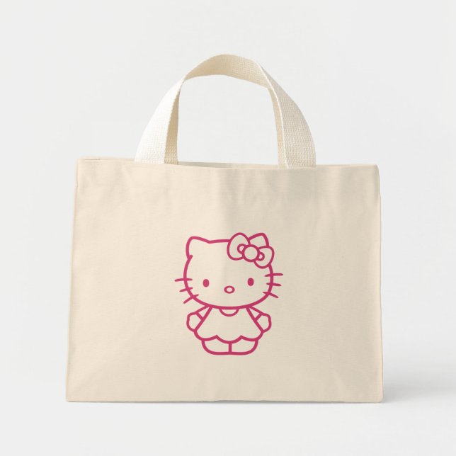 Kitty Mini Tote Bag (Front)