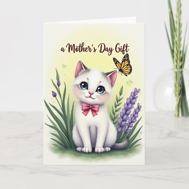 Kitty Mothers Day Gift Card (Front)