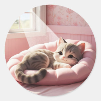 Kitty Nap Sticker