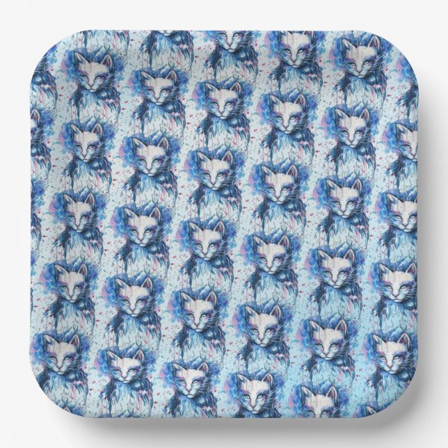 Kitty Paper Plates (Front)