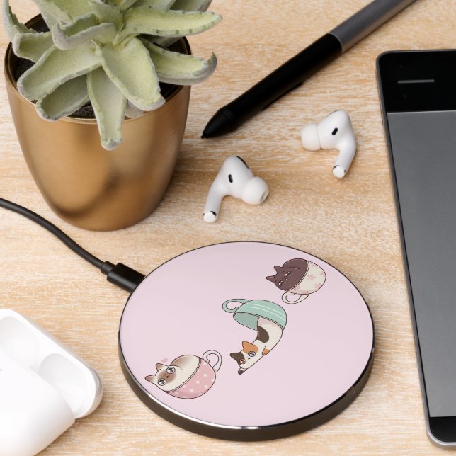 Kitty Party Chaos Wireless Charger (Desk 2)