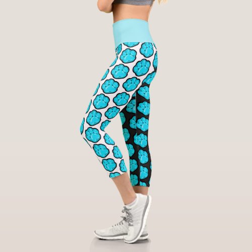 Kitty Paw High Waisted Yoga Capris