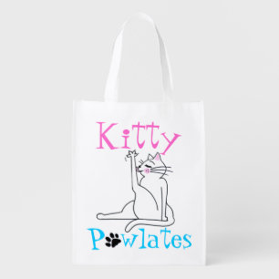 “Kitty PAWlates” Grocery Bag