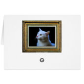 Kitty Portrait Gallery Card (Back Horizontal)