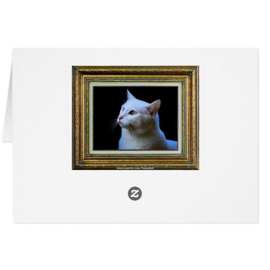 Kitty Portrait Gallery Card (Back Horizontal)