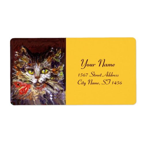 KITTY PORTRAIT LABEL