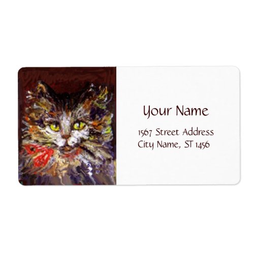 KITTY PORTRAIT LABEL