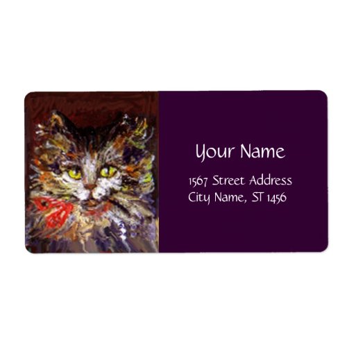 KITTY PORTRAIT LABEL