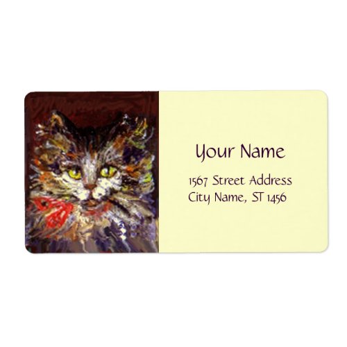 KITTY PORTRAIT LABEL