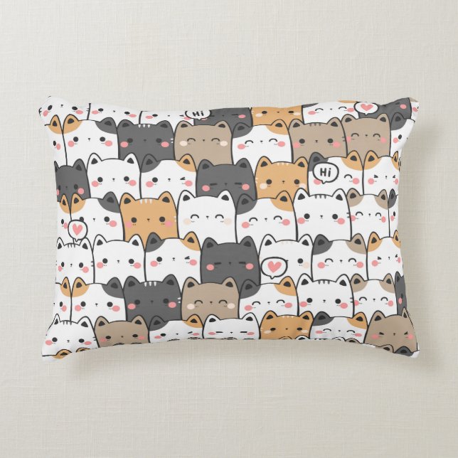 Kitty Power Accent Pillow (Front)