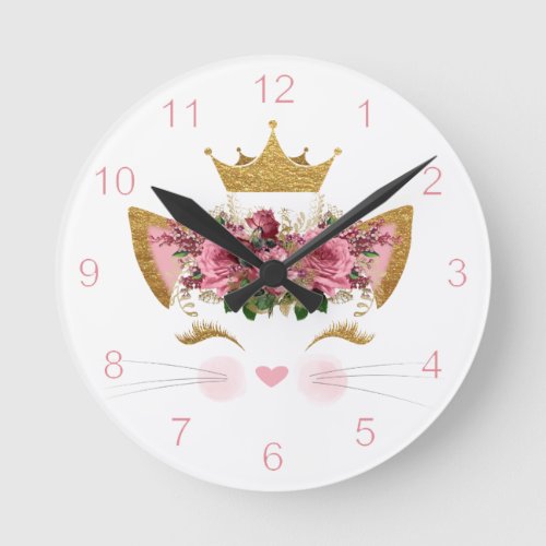 Kitty Princess Wall Clock